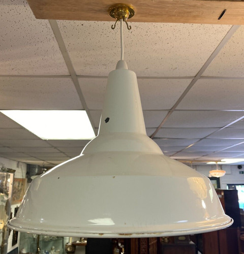 Vintage white enamel - white,