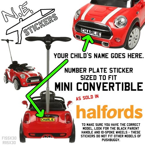 Personalised kids number
