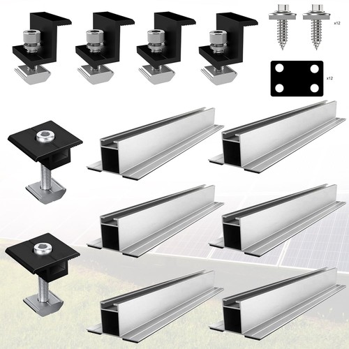 Solar panel rail bracket - bracket, kit