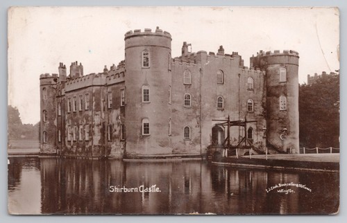 Rppc shirburn castle - castle, moat