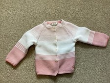 Joules Pink stripe Baby 9-12