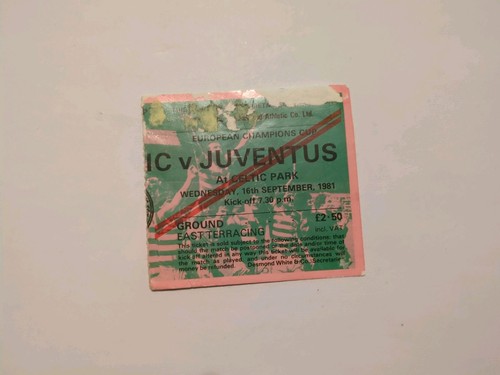 Celtic juventus ticket 16 - celtic,