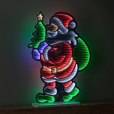 60cm Standing Santa with Tree