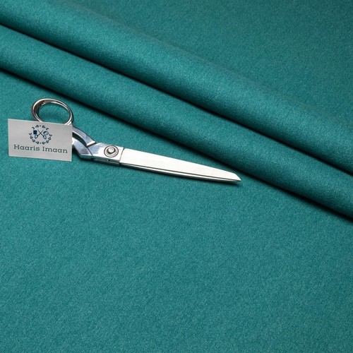 Teal wool effect - wool, upholstery