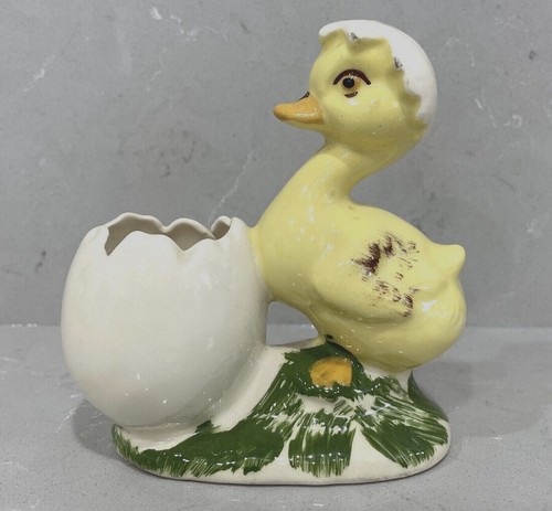 Vintage baby duck egg planter - baby,