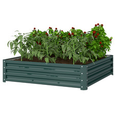 Raised Garden Bed Gardner Frame Outdoor Planter Kit Flower Vegetables Green