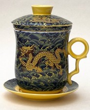 Chinese Dragon Tea Cup Infuser