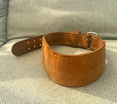 Brown leather weight - brown,