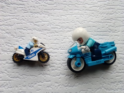 Lego duplo police - lego, motorbike