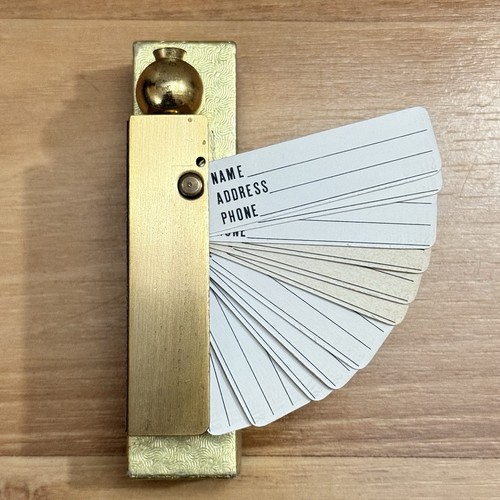 1950s mini fan style address - 1950s,