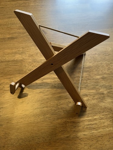 Foldable book stand oak - book,