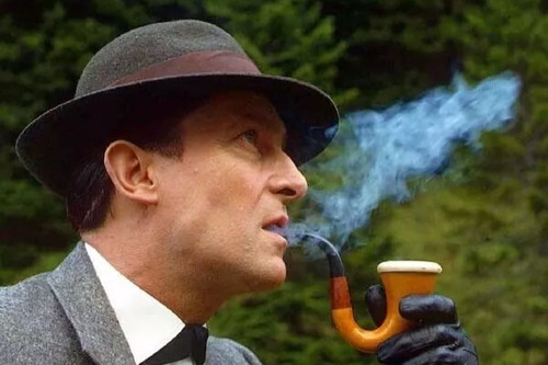Jeremy brett puffing his - brett,