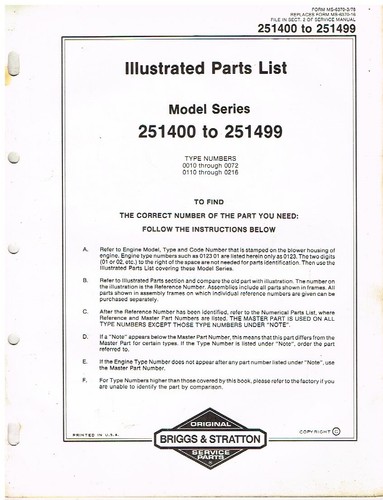 Briggs stratton cyl - &,