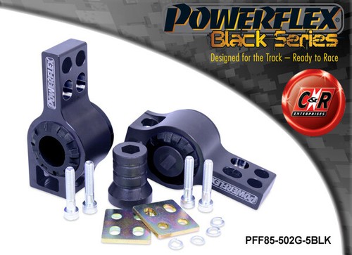Powerflex black arm bushes - black, f.arm