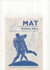 Wrestling Programme MAT