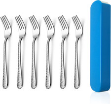 6 Pcs Stainless Steel Hammered
