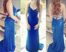 Tiffany Peacock Prom Dress, Blue, Size XXS/4, Excellent Condition