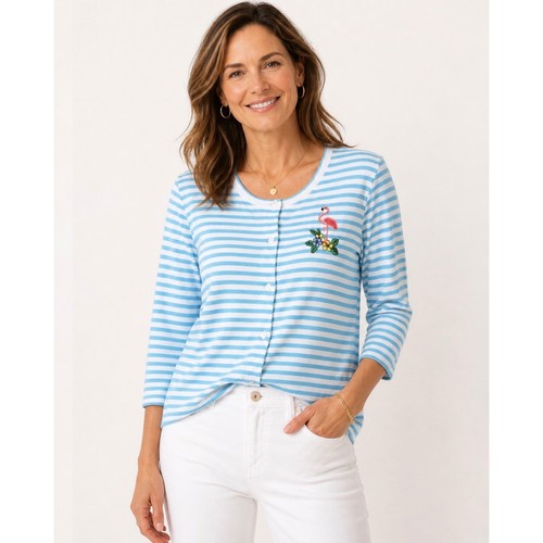 Talbots flamingo striped - talbots,