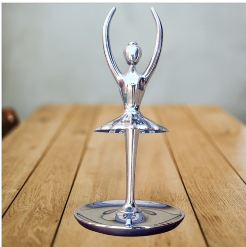 Chrome ballerina ornament - chrome,