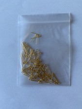 50 Gold wire float eyes, ideal