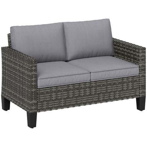 Outsunny rattan sofa - rattan, with