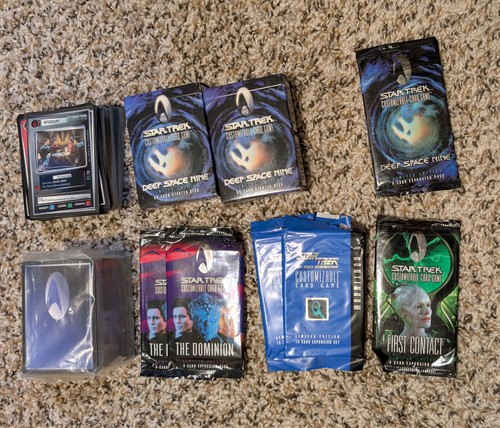 Star trek ccg card lot - star,