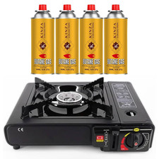 Portable Single Burner Camping Butane Gas Stove Outdoor Cooking Cooker BBQ Grill