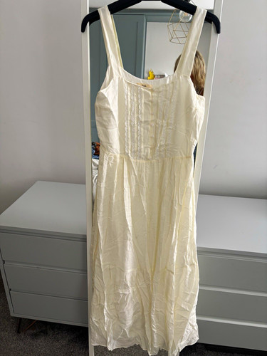 Hush ivory line midi dress - hush, a-line