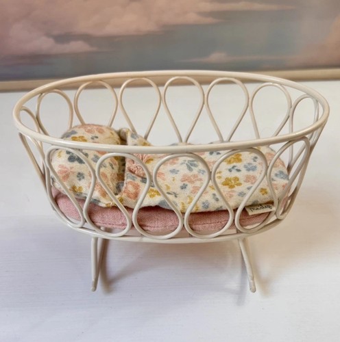 Maileg metal rocking cradle - maileg,