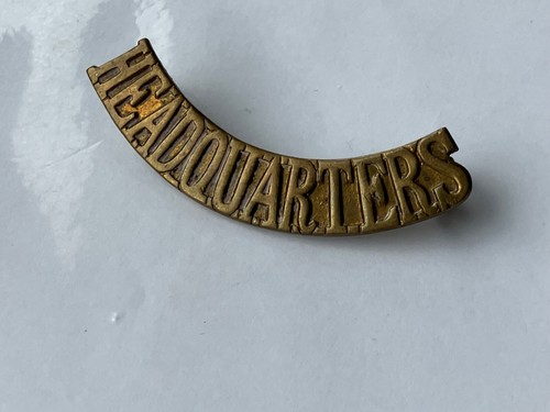 Headquarters shoulder title - shoulder,
