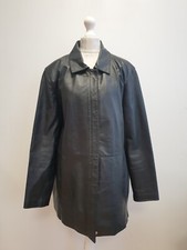 B945 WOMENS WALLIS BLACK ZIPPED LEATHER COLLARED JACKET UK 12 L EU 40
