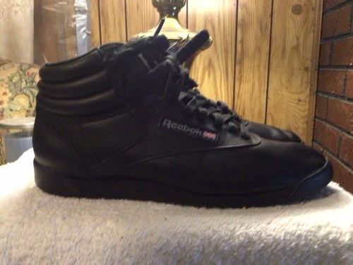 Women black leather reebok - women's,