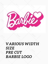 Pre Cut Barbie Logo Edible