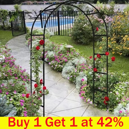 Garden arch trellis metal - 2.4m,
