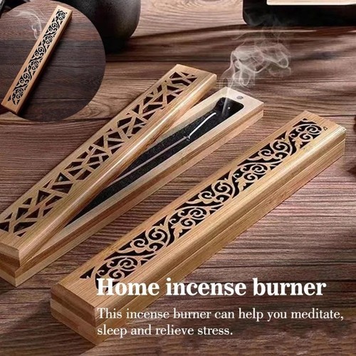 Wooden incense stick holder - wooden,