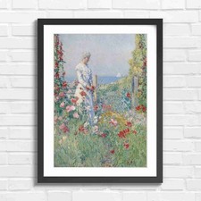 Women in Summer Garden Poppy