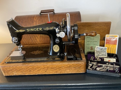 Vintage singer hand - vintage, crank