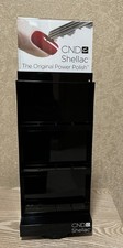 CND SHELLAC VINYLUX BLACK SALON SPINNER DISPLAY RACK Holds 24 Polish Bottles