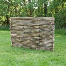 Hazel Hurdle Fence Capped