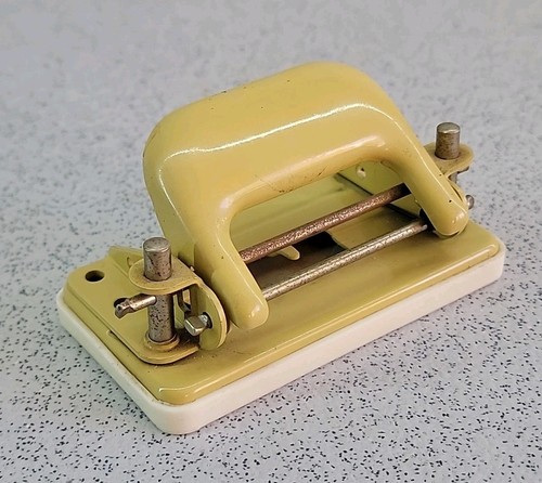 Vintage cream metal hole - vintage, punch