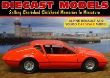 1976-1984 ALPINE RENAULT A310 V6 FRENCH MADE SOLIDO 1:43 SCALE DIECAST MODEL CAR