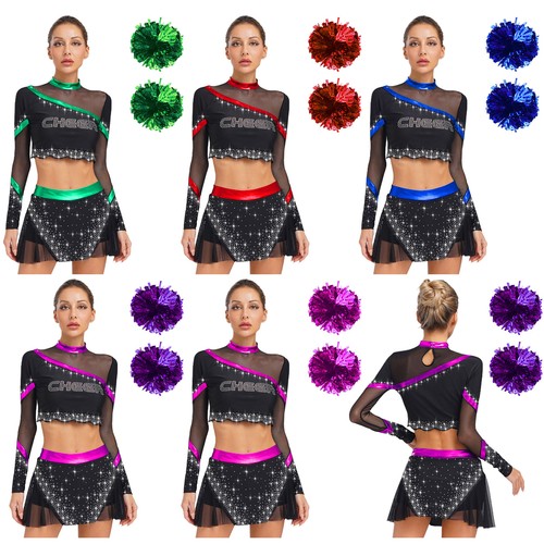 Womens 3pcs cheer leader - womens,