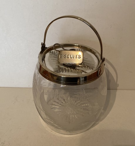 Antique vintage glass biscuit - antique/,