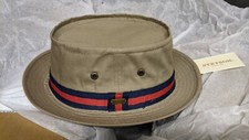 Genuine US Stetson Fairway Pork Pie Bucket Hat 2XL XXL Bob Mortimer Gone Fishing