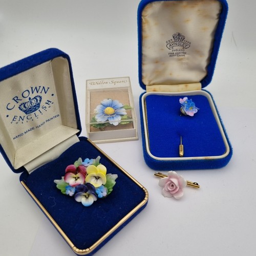 Vintage bone china flower - bone,