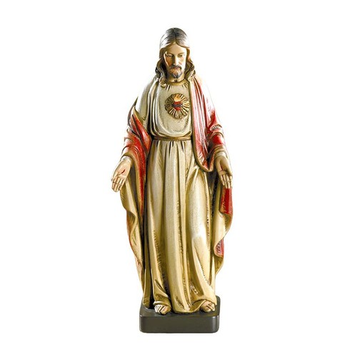 Sacred heart statue 8in - statue, resin