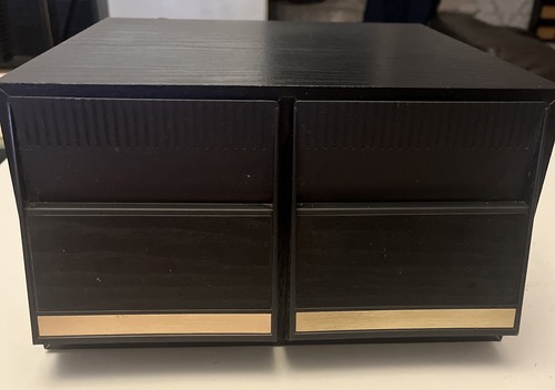Storage unit black ash wood - black,