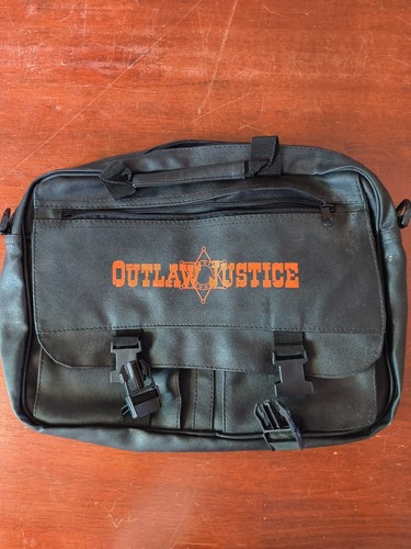 Outlaw justice black briefcase - black,