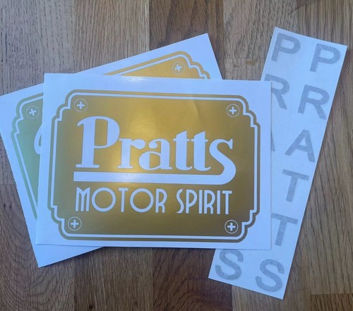 Pratts motor spirit plaque - motor,