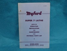 Original Myford Super 7  Lathe